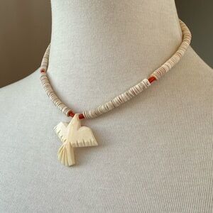 Vintage Carved Bird Tribal Choker